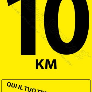cartello 10 km , 10 km, cyclinservice.it