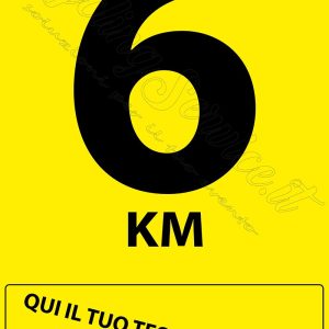 cartello 6 km , 6 km, cyclinservice.it